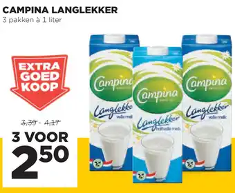 Jumbo Campina langlekker 1liter aanbieding