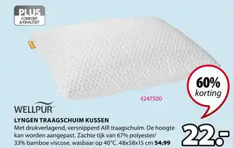 Jysk Lyngen traagschuim kussen aanbieding