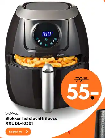 Blokker Blokker heteluchtfriteuse XXL BL-18301 aanbieding