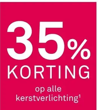 Karwei Op alle kerstverlichting' aanbieding