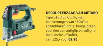 Nijhof Metabo decoupeerzaag STEB 65 Quick aanbieding