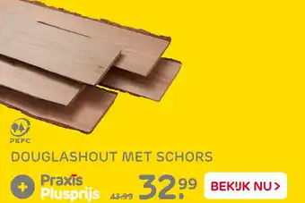 Praxis Douglashout met schors aanbieding