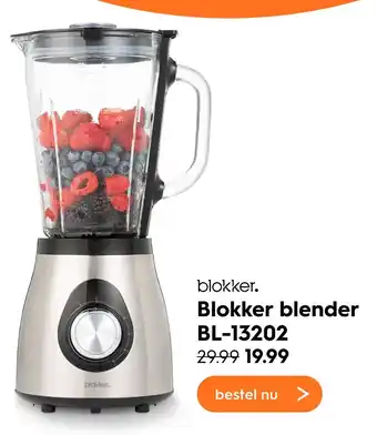 Blokker Blokker blender bl-13202 aanbieding