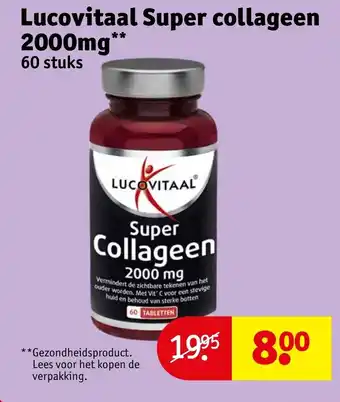 Kruidvat Lucovitaal super collageen 2000mg aanbieding