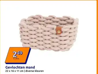 Action Gevlochten mand aanbieding