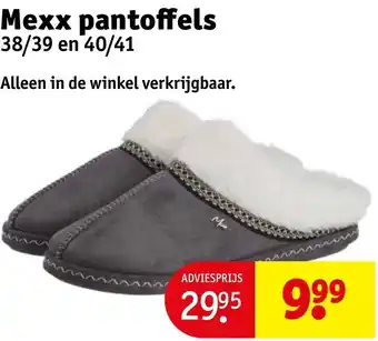 Kruidvat Mexx pantoffels aanbieding