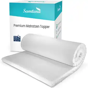 Amazon Samtena visco-elastische matrastopper Deluxe met Memory Foam-effect, 100x200x5cm aanbieding