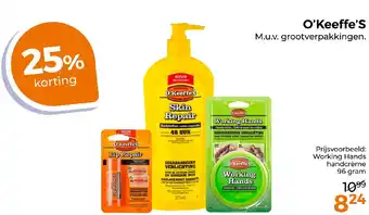 Trekpleister O'Keeffe's aanbieding