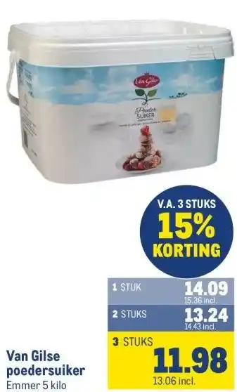 Makro Van Gilse poedersuiker aanbieding