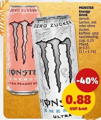 Rewe DE MONSTER Energy- Drink aanbieding