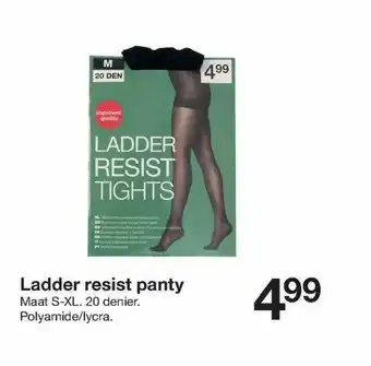 Zeeman Ladder Resist Panty aanbieding