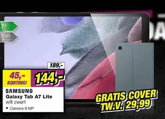 EP Samsung Galaxy Tab A7 Lite Wifi Zwart aanbieding