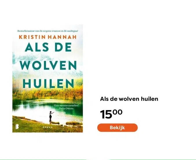 Als de wolven huilen aanbieding bij The Read Shop