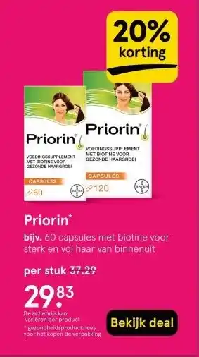 Etos Priorin aanbieding