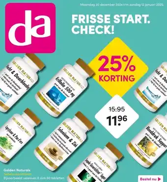 DA 25% KORTING aanbieding