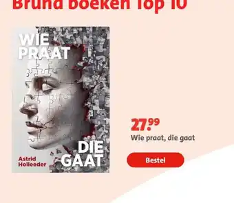 Bruna Wie praat, die gaat aanbieding