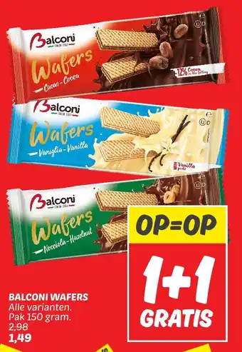 Dekamarkt Balconi wafers aanbieding