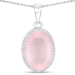 Douglas Rafaela Donata Ketting Sterling zilver Chalcedoon (geverfd) in Zilver aanbieding