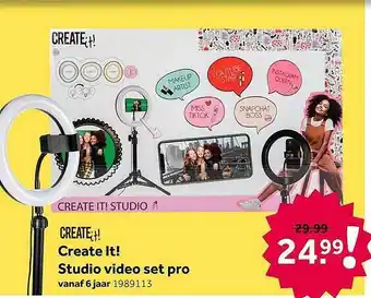 Intertoys Creat It! Studio Video Set Pro aanbieding