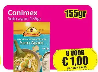 Datum Voordeelshop Conimex Soto Ayam 155gr aanbieding