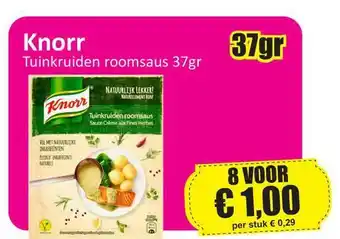 Datum Voordeelshop Knorr Tuinkruiden Roomsaus 37gr aanbieding