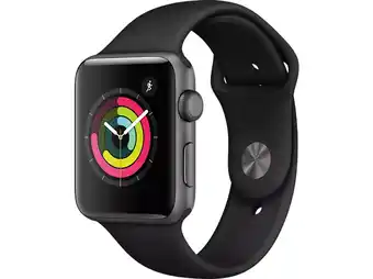 MediaMarkt APPLE Watch Series 3 42mm spacegrijs aluminium / zwart sportbandje aanbieding