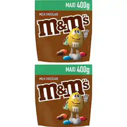 Albert Heijn M&M'S Chocolade 400 gram 2-pack aanbieding