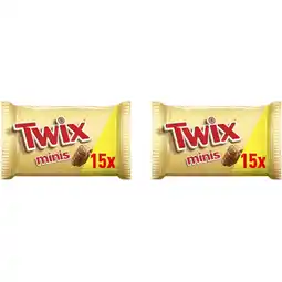 Albert Heijn Twix Minis repen uitdeelzak 2-pack aanbieding