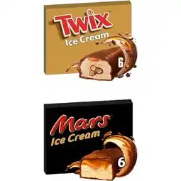 Albert Heijn Mars & Twix Chocolade ijsrepen pakket aanbieding