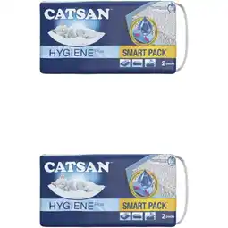Albert Heijn Catsan 2x4L Kattenbakvullling 2-pack aanbieding