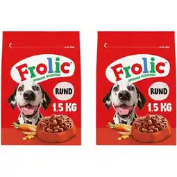 Albert Heijn Frolic Droogvoer Rund 2-pack aanbieding