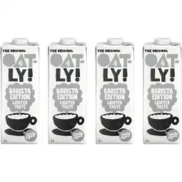 Albert Heijn Oatly! Barista Lighter Taste 1L 4-pack aanbieding