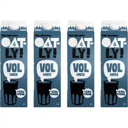 Albert Heijn Oatly! Haverdrank Vol Gekoeld 1L 4-pack aanbieding