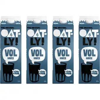 Albert Heijn Oatly! Haverdrank Vol Gekoeld 1L 4-pack aanbieding