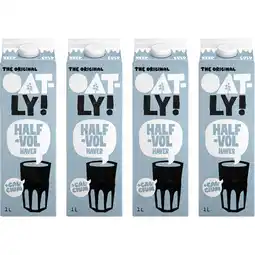 Albert Heijn Oatly! Haverdrank Halfvol Gekoeld 4-pack aanbieding