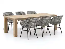 Kees Smit Hartman Delphine/ROUGH-X 240cm dining tuinset 7-delig aanbieding