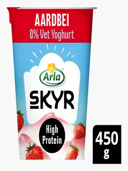 Flink Arla Skyr aardbei yoghurt 0% vet 450g aanbieding