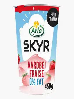 Flink Arla Skyr aardbei yoghurt 0% vet 450g aanbieding