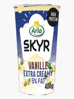 Flink Arla Skyr yoghurt vanille 5% vet 400g aanbieding