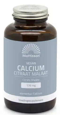 De Online Drogist Mattisson HealthStyle Calcium Citraat Malaat Capsules aanbieding