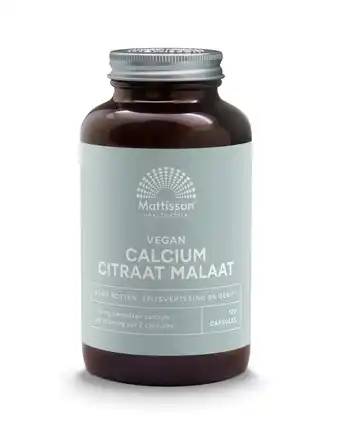 De Online Drogist Mattisson HealthStyle Calcium Citraat Malaat Capsules aanbieding