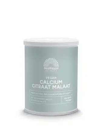 De Online Drogist Mattisson HealthStyle Calcium Citraat Malaat Poeder aanbieding