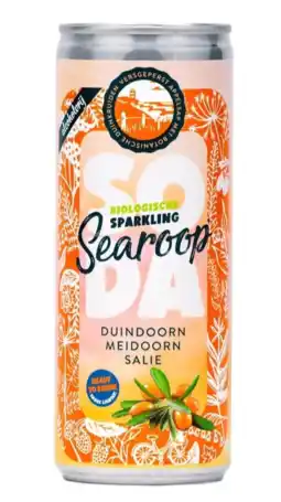 De Online Drogist Searoop Soda Biologische Sparkling Duindoorn Meidoorn Salie aanbieding