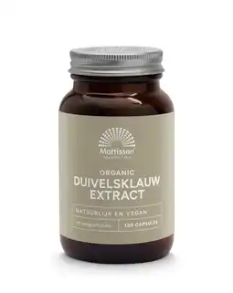 De Online Drogist Mattisson HealthStyle Biologisch Duivelsklauw Extract Capsules aanbieding