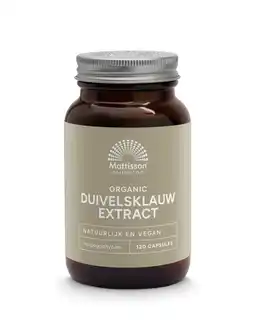 De Online Drogist Mattisson HealthStyle Biologisch Duivelsklauw Extract Capsules aanbieding