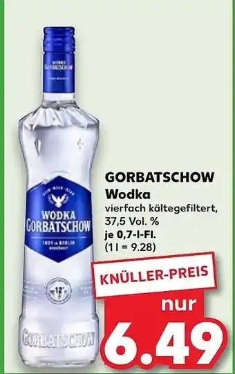 Kaufland DE GORBATSCHOW Wodka aanbieding