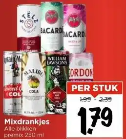 Vomar Voordeelmarkt Mixdrankjes aanbieding