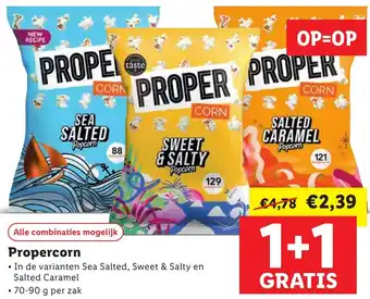 Lidl Propercorn aanbieding