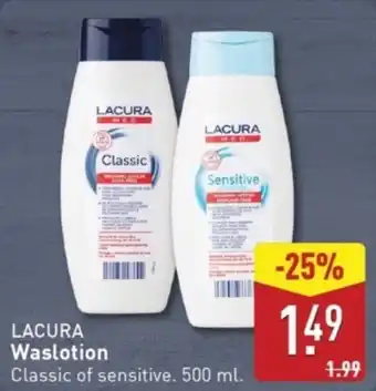 ALDI Lacura waslotion aanbieding