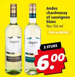 Boni Andes chardonnay of sauvignon blanc aanbieding